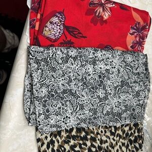 3 print scarf pack containing a trio of printed scarves